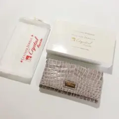美品 LEATHER JEWELS レザージュエルズ 長財布 グレージュ 箱付のサムネイル