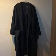 JEANASIS ダークブルーロングコートフリーサイズ