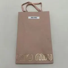 「まとめ売り」21枚 MIU MIU ショッパー 紙袋　コットン紐　ピンク まとめ売り」21枚 MIU MIU ショッパー 紙袋 コットン紐 ピンク