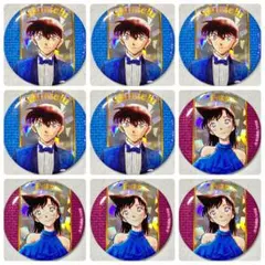 名探偵コナン 30周年記念 コナン展 缶バッジ 新一 蘭③