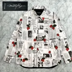 ミルクボーイ 総柄シャツ ポケット付き ジャケット ストロベリー 苺のサムネイル