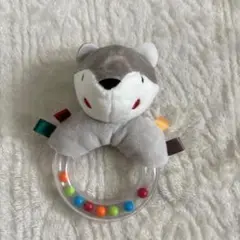 オオカミデザインのラトル