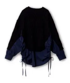 OSMOSIS★ケーブル編切替ニットプルオーバー