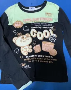 ANGEL BLUE 長袖Tシャツ クマ デザイン