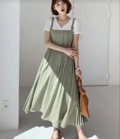 タックスリーブレスワンピース