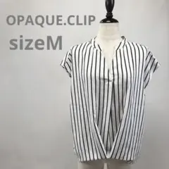 タグ付き★OPAQUE.CLIP/シャツ トップス ストライプ  サイズM