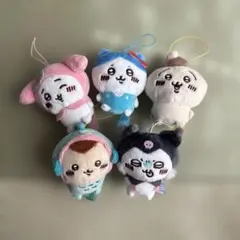 値下‼️ちいかわ✖️サンリオコラボ‼️ぬいぐるみ5体コンプリートセット