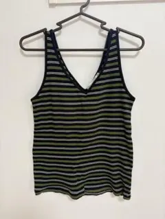 MOUSSY ボーダー タンクトップ Fサイズのサムネイル