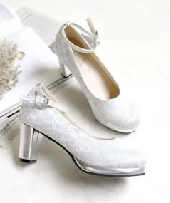 LibertyDoll シルバー 6.5cm ストラップパンプス