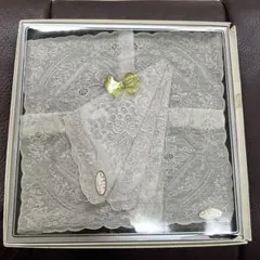 スワトウ刺繍(汕頭刺繍)のハンカチレースハンカチ