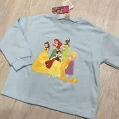 ディズニープリンセス　トレーナー　長袖　水色　ブルー　女の子　120
