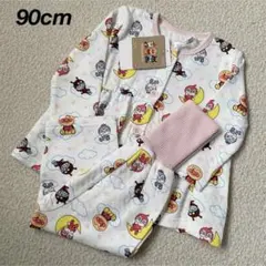 新品★アンパンマン 腹巻き付き キルトパジャマ ベビー 女の子 90cm