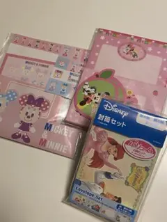 ミッキー＆ミニーとリトルマーメイド レターセット