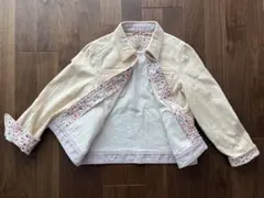 ファミリア　アイボリー デニムジャケット