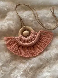 ハンドメイド　マクラメ　ミニタペストリー　ミニオーナメント