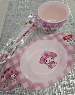 マイメロディ メラミン食器 3点セット DAISO のんびりタイム
