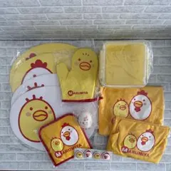 丸美屋　親子エプロン、ミトン、キッチンタイマー、マグネットなど　新品未使用のサムネイル