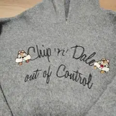 ディズニーChip 'n' Dale パーカー グレー　М　美品