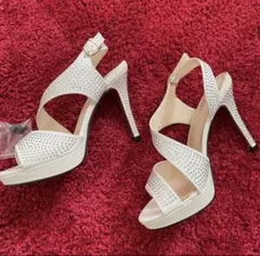 ♡キャバヒール♡ ラインストーン　38サイズ　12センチヒール　新品未使用