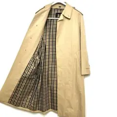 【美品】DAKS ダックス トレンチコート ハウスチェック ベージュ 92A5