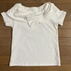 Rew de Rew 半袖カットソー リボン付き ホワイトのサムネイル