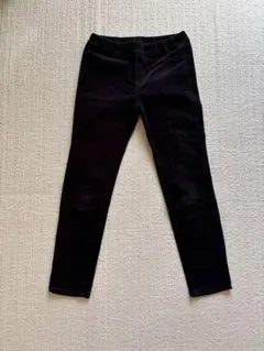 イオン　コーデュロイ　黒　ブラック　パンツ　ズボン　スキニー