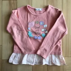 Noeil aime BeBe ピンク長袖カットソー　100