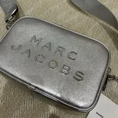 マークジェイコブス レザー 2WAY ショルダーバッグ エンボス加工 銀