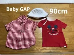 Baby GAP セット売り　ワイシャツ　Tシャツ　ミッキー　帽子　90cm