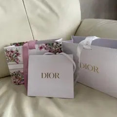 DIOR ギフトバッグ　フラワープリント 3点セット