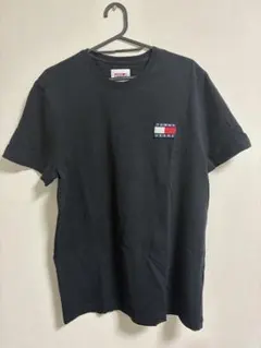 TOMMY JEANS ロゴTシャツ ブラック ワンポイント 半袖 シンプル