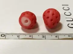 【デコパーツ】イチゴ　2個セット③