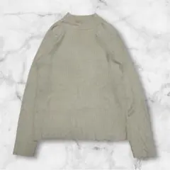 GLOBAL WORK ベージュ リブ編み 長袖セーター L カジュアル