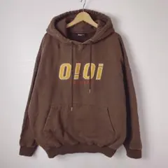 5252by OiOi 裏起毛　パーカー　パッチロゴ　ビッグシルエット　韓国古着