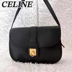 美品✨ CELINE ガンチーニショルダーバッグ クロスボディ ブラック レザーのサムネイル
