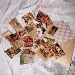 花と風景のコラージュシールセット シール 平成女児