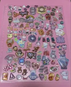 シールおすそ分け リフィルに貼ってます サンリオ ディズニーキャラクター等