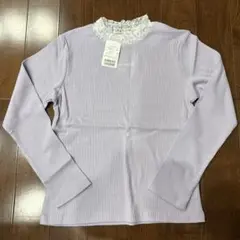 mezzo piano junior長袖カットソー L (160)ラベンダー