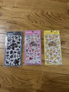 正規品　プチドロップステッカー　ポケモン　ブラック　ピンク　ピカチュウ　プチドロ