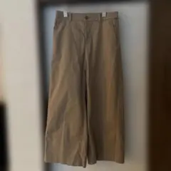 ユニクロ　チノワイドパンツベージュL