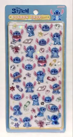 【正規品】ボンボンドロップシール スティッチ らくがき ディズニーサンスター文具