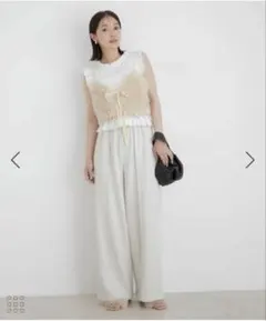 vis スウェットパンツ　裏毛スウェットリラックスパンツ　キナリ