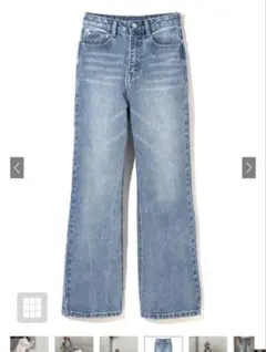 GRL ワイドセミフレアデニムパンツ