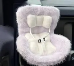 新品ラブブ 車用 シート ふわふわタイプ 2way椅子ベルト付きチャイルドシート