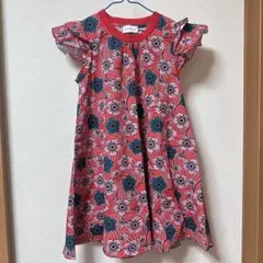 MONCLER 花柄 フリル袖 半袖ワンピース 10Y