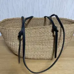FURLA フルラ ナチュラルストロー かごバッグ トートバッグ - メルカリ