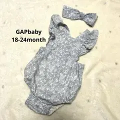 GAPbaby 花柄ロンパース 18-24ヶ月 ヘアバンド付き