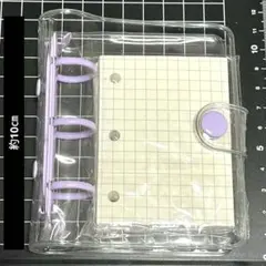 未使用 3穴 ミニバインダー ノート パープル