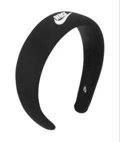 NIKE ロゴ クラブフリースカチューシャ ブラック