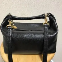 ウンガロ　Ungaro 黒 レザー ハンドバッグ